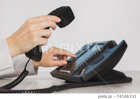 business. voip phone in the office close up business. voip phone in the office close up 74106332