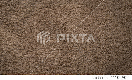 茶色いファーの背景テクスチャーの写真素材