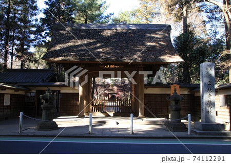 埼玉県新座市の平林寺の風景の写真素材
