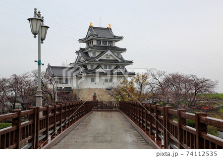 桜咲く一夜城・11(岐阜県大垣市墨俣) 桜咲く一夜城・11(岐阜県大垣市墨俣) 74112535