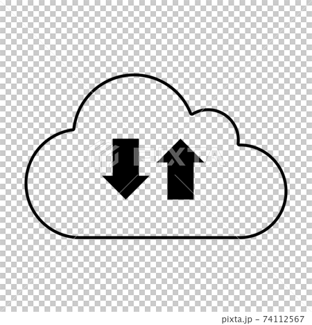 Cloud line art icon vector illustration - Stock Illustration [74112567 ...