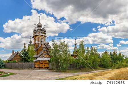 Wooden All Saints skete in Svyatogorsk, Ukraine Wooden All Saints skete in Svyatogorsk, Ukraine 74112938