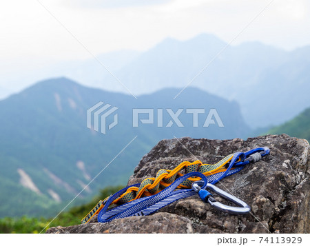 宮崎県九州最後の秘境大崩山登山の写真素材