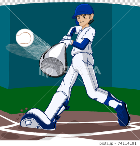 Baseball full swing home run contact 35 Baseball full swing home run contact 35 74114191