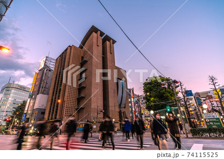 日本の東京都市景観　東京・池袋（西池袋）の街並みや豊島都税事務所（東京都豊島合同庁舎）などを望む 74115525