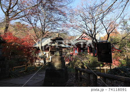東京都三鷹市の井の頭弁財天の風景 74118091