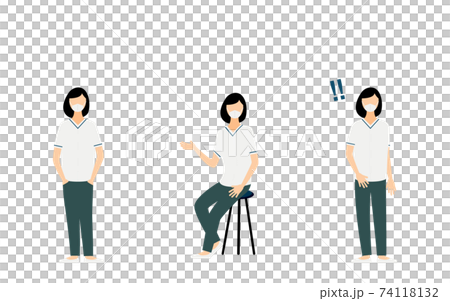 護士姿勢圖，3套 74118132