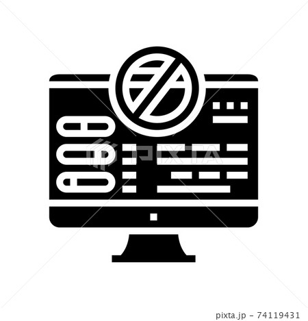fixing computer errors glyph icon vector illustration fixing computer errors glyph icon vector illustration 74119431