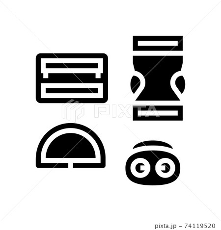 buckles clothes accessories glyph icon vector illustration buckles clothes accessories glyph icon vector illustration 74119520