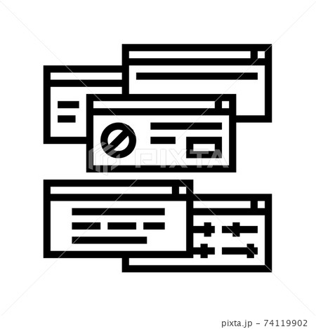 computer customization line icon vector illustration computer customization line icon vector illustration 74119902