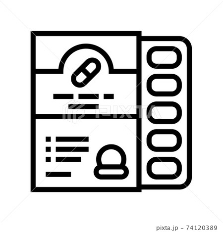 dry probiotics line icon vector illustration dry probiotics line icon vector illustration 74120389