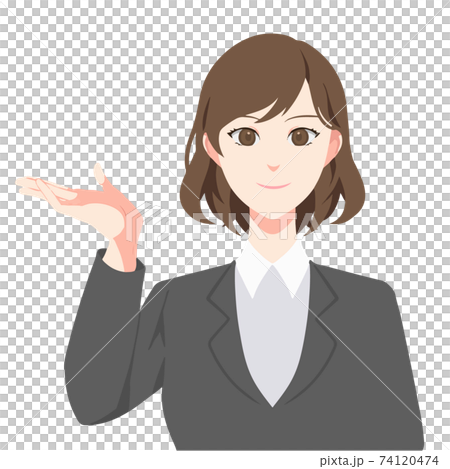 穿西裝指導的女商人 74120474