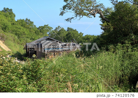 磐梯山の登山道の風景 ( 中ノ湯跡 ) 磐梯山の登山道の風景 ( 中ノ湯跡 ) 74120576