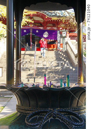秋の待乳山聖天（本龍院）【東京都台東区浅草】 74121040