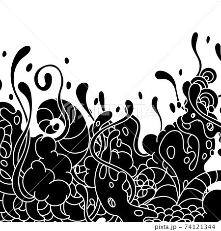 Background with slime and tentacles. 74121344