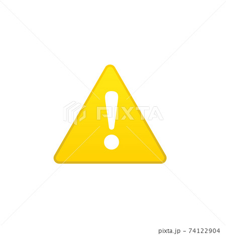 Error warning sign icon yellow color Error warning sign icon yellow color 74122904