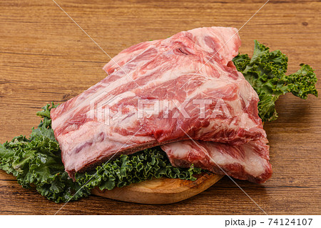 Raw pork ribs for cooking Raw pork ribs for cooking 74124107