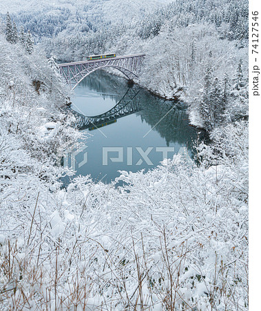 冬の只見線 冬の只見線 74127546