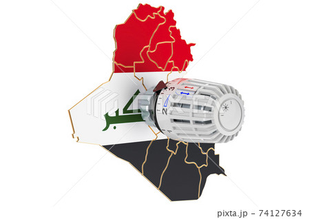 Saving heating consumption in Iraq, 3D rendering Saving heating consumption in Iraq, 3D rendering 74127634