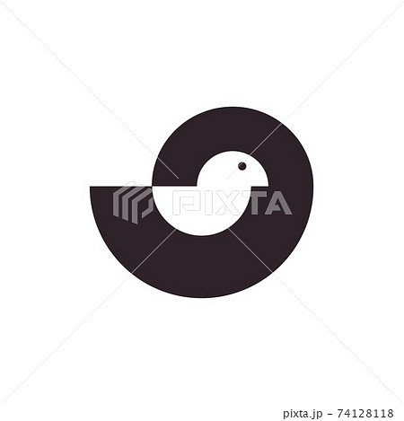 Vector duck in shifted shape style. Digital art 74128118