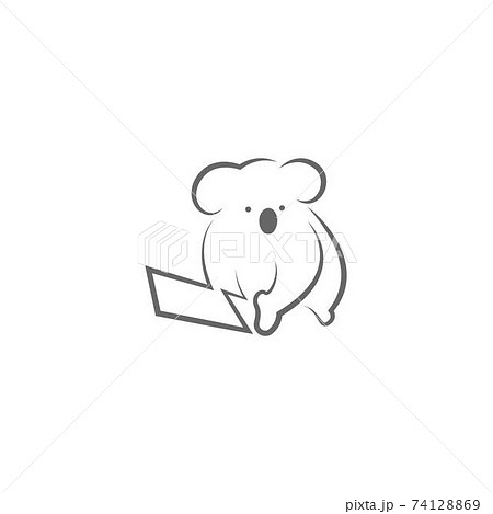 Koala logo icon design illustration vector Koala logo icon design illustration vector 74128869