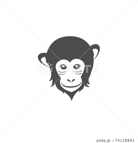 Monkey Logo Icon Illustration Vector Flat Designのイラスト素材