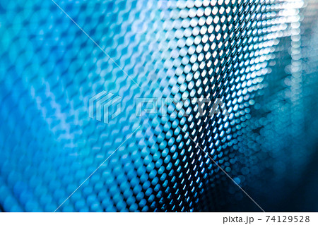 CloseUp LED blurred screen. LED soft focus background. abstract background ideal for design. 74129528