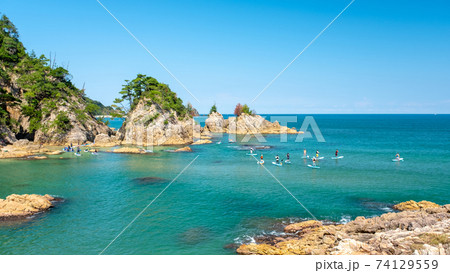 浦富海岸でマリンスポーツ 74129559