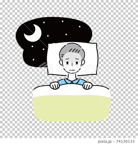 Insomnia, lack of sleep, male Insomnia, lack of sleep, male 74130133