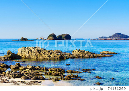 くじら浜海水浴場　【長崎市蚊焼町 】 74131269