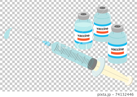 疫苗和注射器的圖解[沒有主線] 74132446