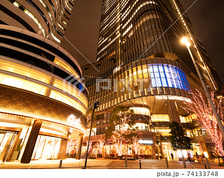 夕暮れの東京ミッドタウン日比谷 夕暮れの東京ミッドタウン日比谷 74133748