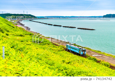 北海道 厚岸湾と根室本線(門静-厚岸) 北海道 厚岸湾と根室本線(門静-厚岸) 74134742