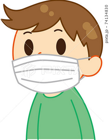 マスクをする男性 マスクをする男性 74134830