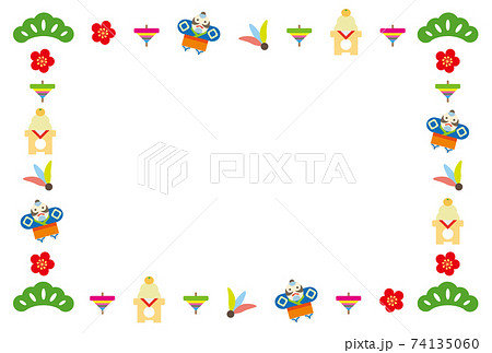 正月のフレームカード 74135060