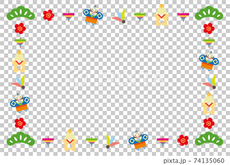 正月のフレームカード 74135060