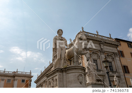 Panoramic view of Capitolium or Capitoline Hill is one of Seven Hills of Rome 74136078