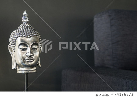 buddhist image interior design detail in modern stylish contemporary home buddhist image interior design detail in modern stylish contemporary home 74136573