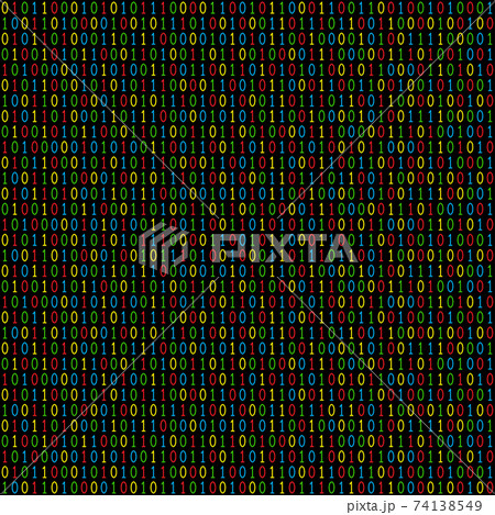 Binary code seamless pattern 74138549