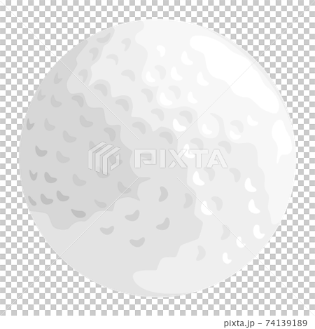 Illustration of a golf ball used in sports golf. 74139189