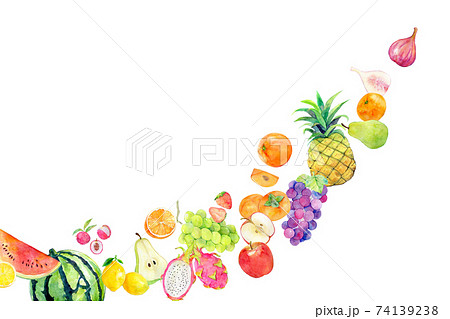 水彩イラスト　果物　フルーツ 74139238