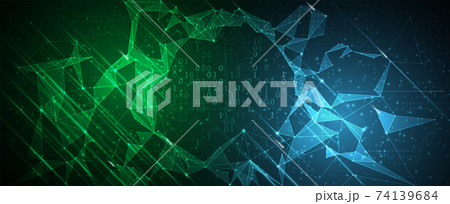 Quantum processing. Deep learning artificial intelligence. Future new technology for business or science presentation Quantum processing. Deep learning artificial intelligence. Future new technology for business or science presentation 74139684