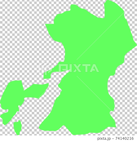 熊本・熊本県の地図・大陸 74140216