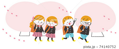 小学生　入学式　白肌 74140752