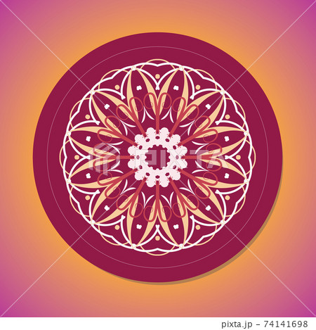 Jpeg illustration is a rich background with vintage decorative element. Abstract rounded line geometric shapes. Radial banner. Circular pattern Jpeg illustration is a rich background with vintage decorative element. Abstract rounded line geometric shapes. Radial banner. Circular pattern 74141698