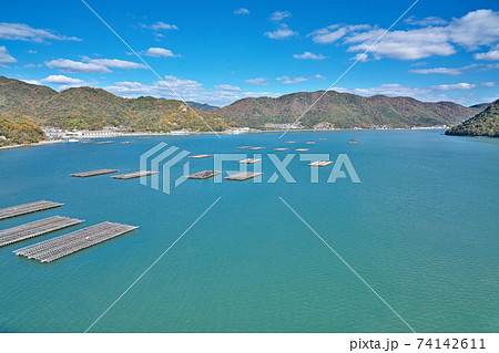 【越前日生大橋からの風景】 岡山県備前市日生町 【越前日生大橋からの風景】 岡山県備前市日生町 74142611