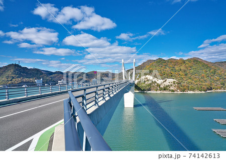 【越前日生大橋からの風景】 岡山県備前市日生町 74142613
