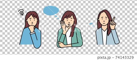 秘密にしている困りごとを話したい女性たち 74143329