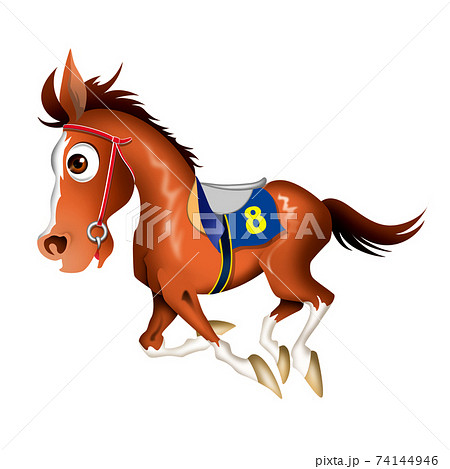 Horse Racing Character 05 Stock Illustration
