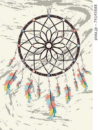 Illustration With Hand Drawn Dream Catcher のイラスト素材 Illustration With Hand Drawn Dream Catcher のイラスト素材